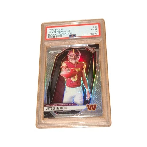 2024 Panini Prizm Silver Prizm Rookie Variations Jayden Daniels #17 Commanders