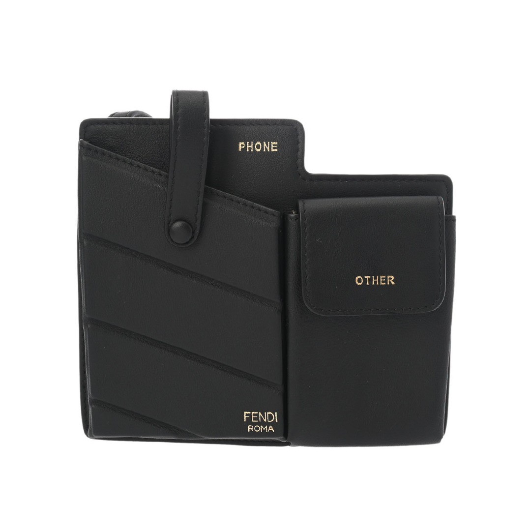 RARE FENDI Black Phone Case Shoulder Bag