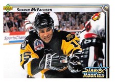 Shawn McEachern 1992-93 Upper Deck #412 Pittsburgh Penguins Hockey