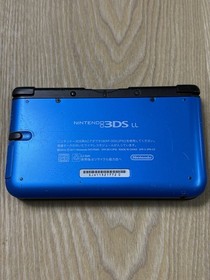 Nintendo 3DS LL Blue Black Console Stylus New Analog Stick FW 11.17 Japan