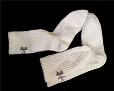 NEW UNDER ARMOUR UA HEATGEAR YOUTH BOYS TRAINING CREW SOCKS 2 PAIRS WHITE SZ YSM