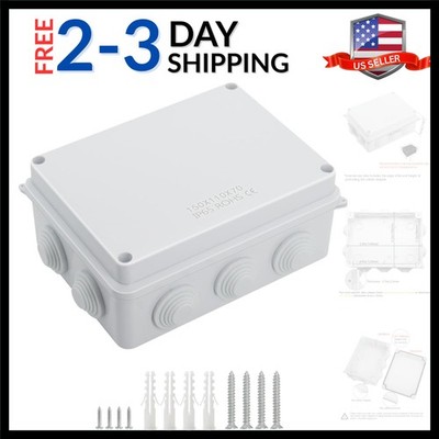 ABS Plastic Dustproof Waterproof  Junction Box Universal Electrical Project E...