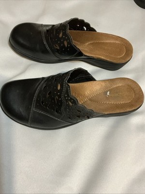 Thom Mcan Woman s Dress Shoe 9 M Black Slip On Leather Upper Closed Toe Woodrow
