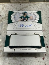 2021 National Treasures Rookie Jumbo Prime Auto Booklet /99 Zach Wilson RP