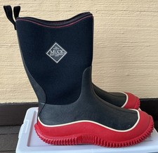 Original Muck Boot Company Winter Rain Snow Boots Kids Size 7 RARE BLACK RED