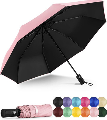 Windproof Travel Umbrella - Automatic Umbrellas for Rain, Compact Folding Umbrel
