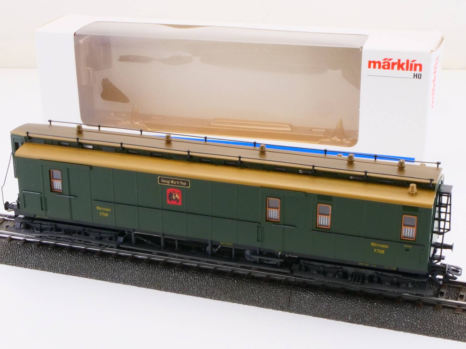 Märklin 4229 Post Car 500 Years Post Württemberg Mint! OVP BL 1706-01-23