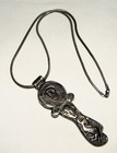 Antique Unique STERLING SILVER  TIBETAN AMULET PENDANT NECKLACE 20" Chain 925 — photo 7