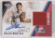2018 Panini USA Baseball Stars & Stripes Prime 8/25 Dallas Woolfolk #6 Auto 11pj