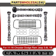 Engine Camshafts Rockers Lifters Kit Compatible with Jeep Dodge RAM 3.6L V6 