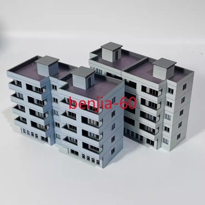 N Scale 1/160 City Buildings Train Railway Modern Model House N1N2 Left OR Right