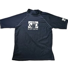 Body Glove Swim Shirt Rash Guard Youth Medium Black Short Sleeve UV Protection