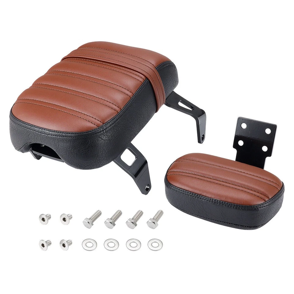 Rear Seat Backrest w/ Bracket Pad Fit For Indian Scout Bobber Sixty 2018-2024 — 第 4/4 张图片