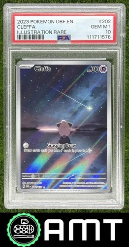 Cleffa Illustration Rare PSA 10 2023 Pokemon SV Obsidian Flames #202/197 1576