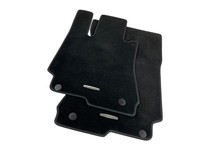 Original FußMatten Velours Mercedes-Benz CL C216 Schwarz Vorne Teppich Stoff OE