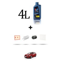Hoffcar Wartungsset 4 Filter Und 4L ÖL FüR Seat Ibiza IV 1.4 TSI 103KW Ab 201