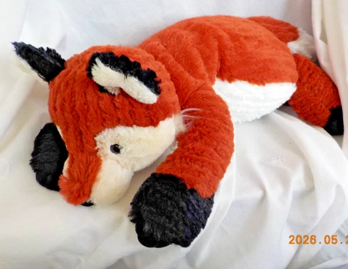Mary Meyer Fox Plush Stuffed Animal Toy 16”Laying Cozy Toes Rust Floppy RARE
