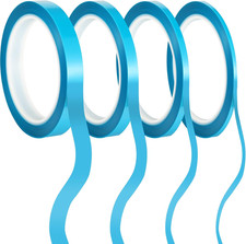 4 Rolls Fine Line Masking Tape 1/16, 1/8, 1/4, 1/2 Inch Vinyl Masking Tape Autom