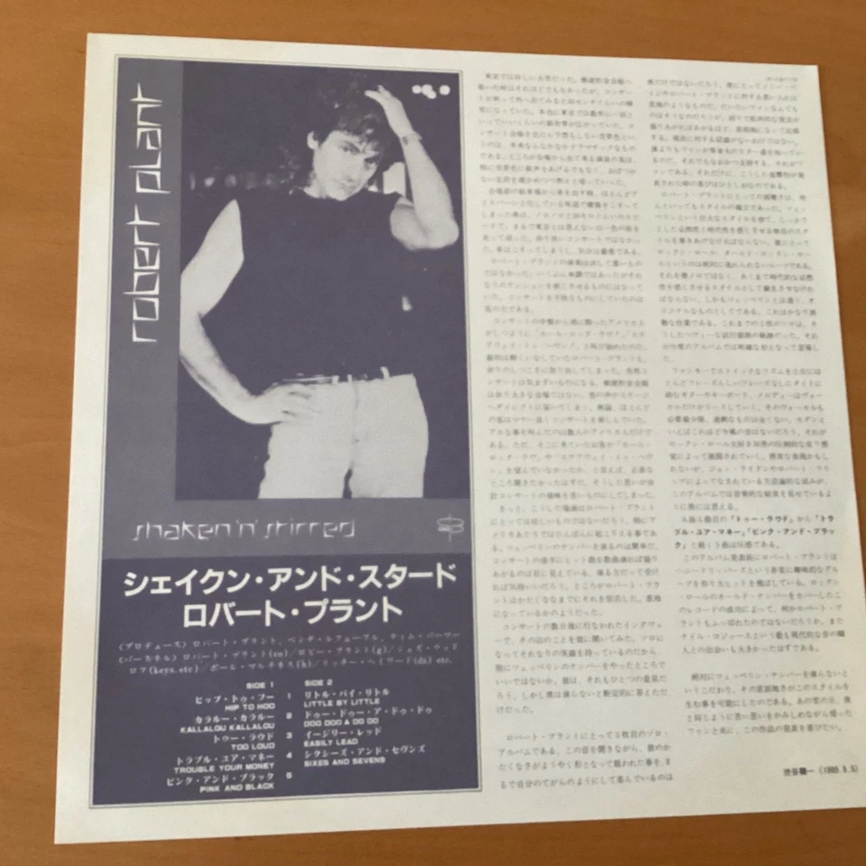 ROBERT PLANT SHAKEN ‘N STIRRED JAPAN LP OBI P-13113 PROMO LED ZEPPELIN - Image 3 of 4