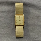 Vintage 1982 SEIKO Tank Watch Gold Roman Numerals 8620-5019