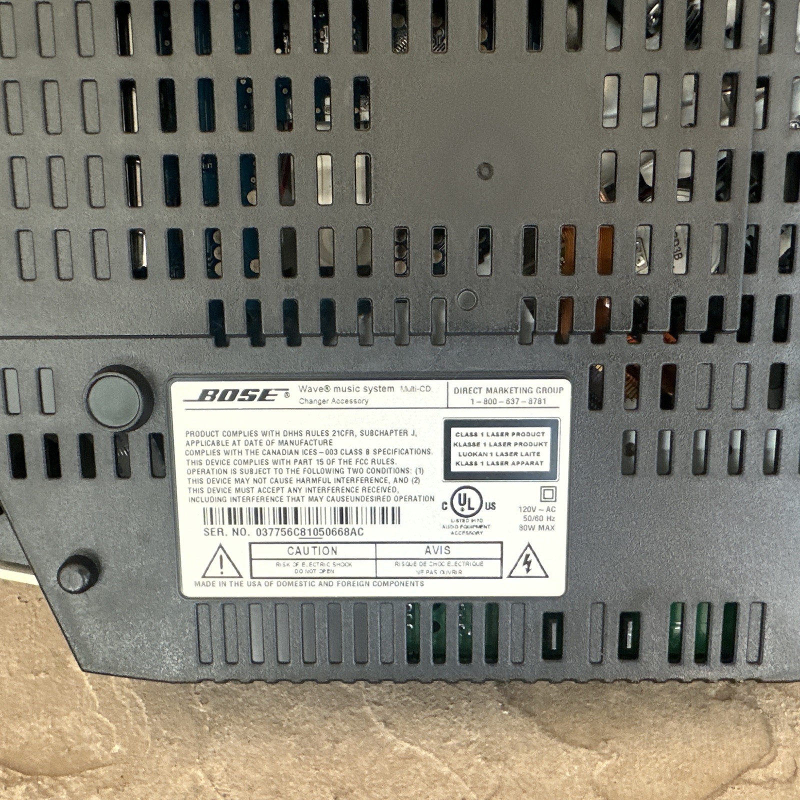 Bose Wave Music System AWRCC2 w/ 3-Disc Multi-CD Changer w Remote READ