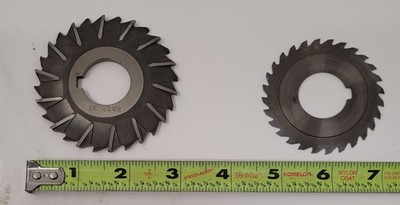 Assorted Side Milling Cutters   24 Total Pieces, Various Sizes