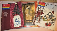 LOT 3 ATHA RT of RUG HOOKING MAGAZINES 2  NEWSLETTER Holiday/Christmas Issues 