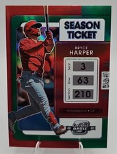 2022 Chronicles Bryce Harper Contenders Optic Green /75 Philadelphia Phillies