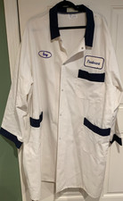 Rare Authentic White/Blue 1980's Foodmart Best Butcher's Butcher Coat Tony 4XL