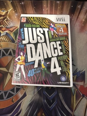 Just Dance 4 (Nintendo Wii, 2012) COMPLETE disk/case/manual WORKING
