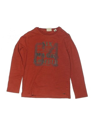 Scotch Shrunk Boys Red Long Sleeve T-Shirt 8