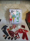 Vintage Barbie  Ken doll 1960s GREAT  Flocked hair Clothing And Case