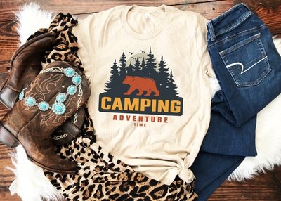 Camping Sweatshirt Alaska Sweatshirt Outdoor Shirt Camping Shirt Tent Camping Sh