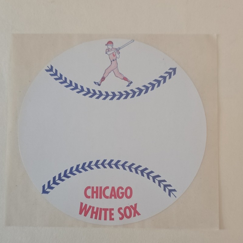 Chicago White Sox Round Baseball Sticker Decal Team Logo Collectible