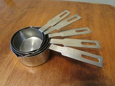 RSVP Endurance Stainless Steel Measuring Cups with Handles Set of 5