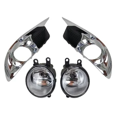 Front Fog Light Lamp + Cover Grille 1 Pair For Toyota Avalon 2011-2012