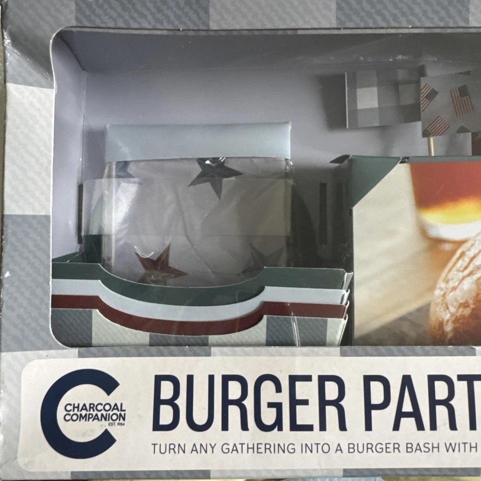 2 Boxes -Charcoal Companion Burger Party Set for cookouts and barbeques (4 Set) - Image 2 of 4