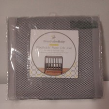 BreathableBaby Classic Breathable Mesh Crib Liner For Mini Or Portable Cribs