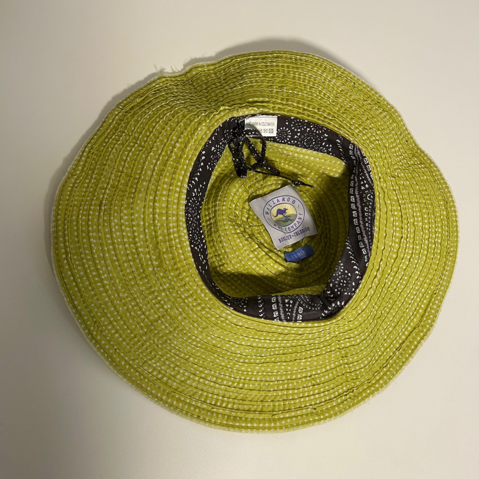 wallaroo packable adjustable green layered polkad… - image 3