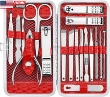 Nail Clippers Set - 18 Pcs Professional Manicure Pedicure Kit Gifts for Fathers