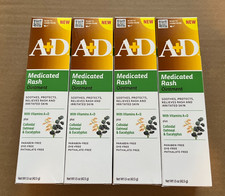 4 A+D Medicated Rash Ointment for Irritated Skin Dye & Paraben Free 1.5oz 03/27