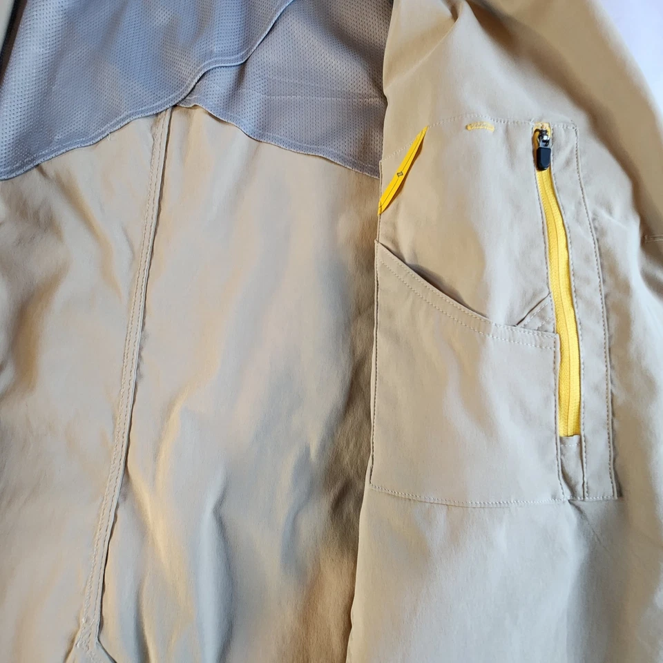 Blazer Chaqueta Abrigo Blazer Utilitario Eddie Bauer Travex Para Hombres 50R XXL Beige Nylon Foto 4 de 4