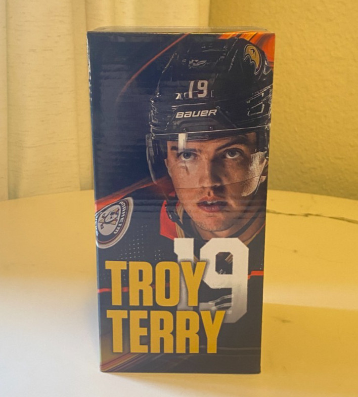 Troy Terry Bobblehead Anaheim Ducks  NHL Hockey 2022 NEW IN BOX