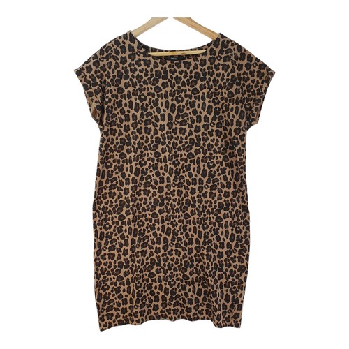 Women's Next Blouse Tunic Top Size 12 Cotton 100% Sleeves Short Panther Pattern - 第 6/18 張圖片