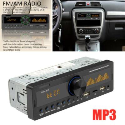 Bluetooth Car Stereo Audio FM/AM AUX Input Receiver SD USB MP3 Radio Player12V