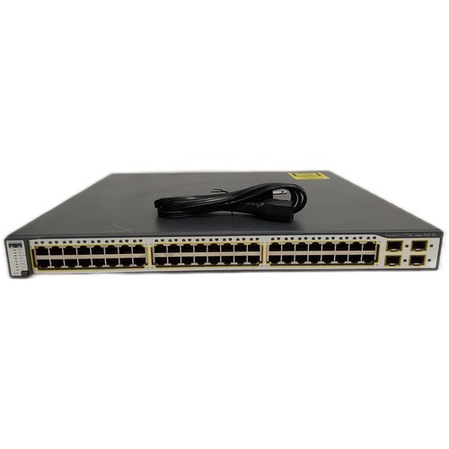 Cisco WS-C3750G-48PS-E, 48 Port Gigabit Switch
