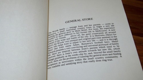 General Store ~ Hazel Edwards 1st printing 1977 HbDj SCARCE! UNread in MELB - Imagen 6 de 12