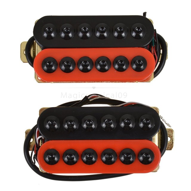 2PCS Ceramic Invader Style Guitar Humbucker Pickup Bridge & Neck
