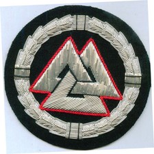 Ancient Pagan Norse Nordic Viking Rune Sigil Occult Symbol Valknut Patch War God