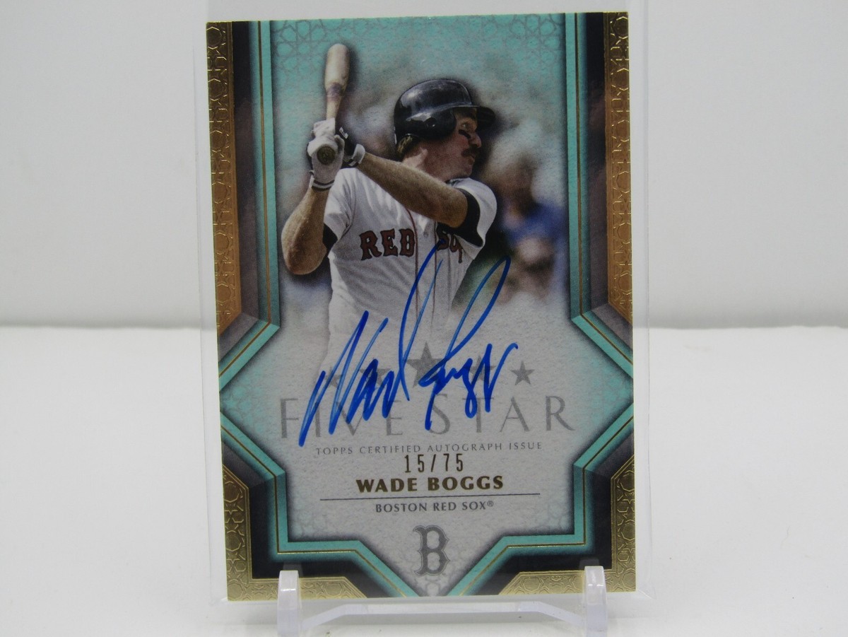 WADE BOGGS 2023 TOPPS FIVE STAR AUTOGRAPH AUTO! BOSTON RED SOX 